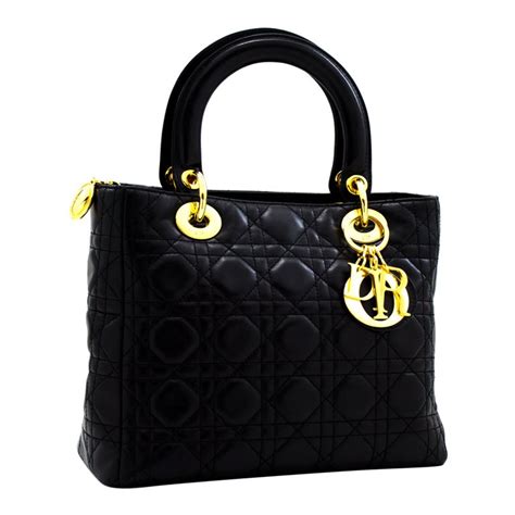 dior satchel bag black|More.